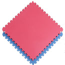 Fighter flettematte 2 cm rød/blå