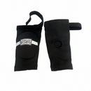 Fighter albuebeskytter, tekstil, sort