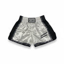 Fighter Thaishorts, hvit/sort