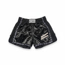Fighter Thaishorts, sort m/print