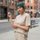 Fighter beanie, grønn