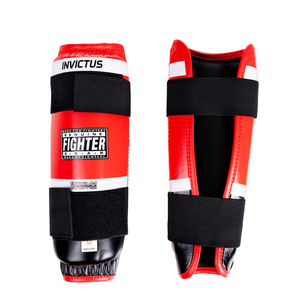 Fighter Invictus leggbeskytter, rød