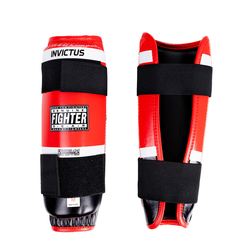 Fighter Invictus leggbeskytter, rød
