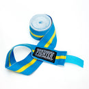 Fighter elastisk boksebandasje blå/gul/blå