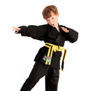 Fighter Meguru BJJ-drakt for barn, sort