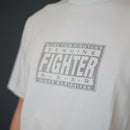 Fighter logo T-shirt, ice blue