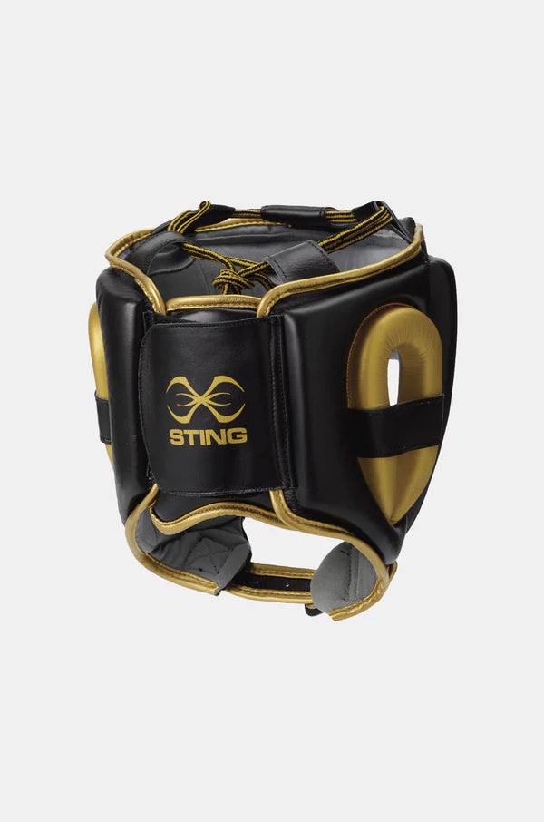 Sting Viper Gel Full Face Head Guard Black/Gold