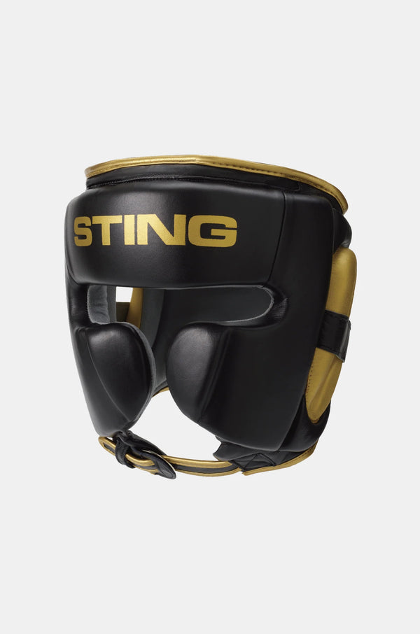 Sting Viper Gel Full Face Head Guard Black/Gold