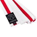 Fighter belte hvitt/rødt