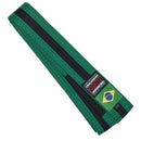 Fighter BJJ belte grønt/sort stripe
