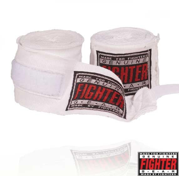 Fighter uelastisk boksebandasje hvit