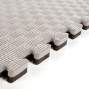 Fighter Flettematter 2 cm. sort/grå