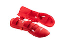 Fighter legg/fotbeskytter rød